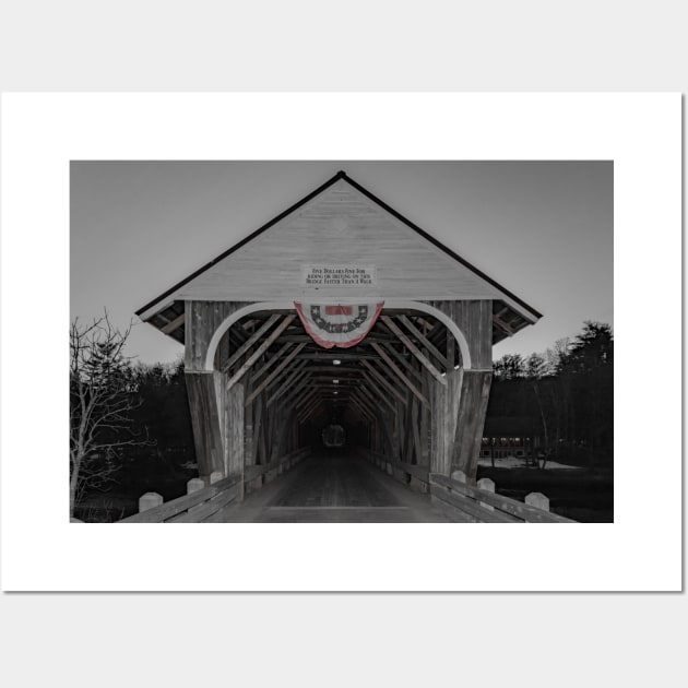 Blair Covered Bridge Campton New Hampshire Wall Art by Enzwell